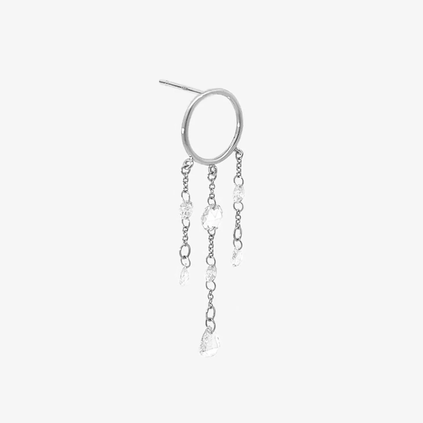 Suncatcher - 18Ct Gold, Large Diamond Chandelier Earring (Single)^The Alkemistry Cheap