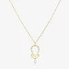 Suncatcher - 18Ct Gold, Pave Pear Triple Pear & Round Drop Necklace^The Alkemistry Clearance