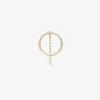 Suncatcher - 18Ct Gold, Rose Cut Diamond Pave Circle Earring (Single)^The Alkemistry Discount