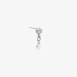 Suncatcher - 18Ct Gold, Rose Cut Diamond Drop Earring (Single)^The Alkemistry Store