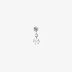 Suncatcher - 18Ct Gold, Rose Cut Diamond Drop Earring (Single)^The Alkemistry Sale