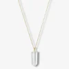 18Ct Yellow Gold Plain Clear Quartz Iqra Necklace^The Alkemistry Best Sale