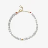 Vianna - 18Ct Gold, Grey Pearl And Gold Bead Bracelet^The Alkemistry Store