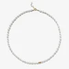 Vianna - 18Ct Gold, Large White Pearl And Large Gold Bead Necklace^The Alkemistry Outlet
