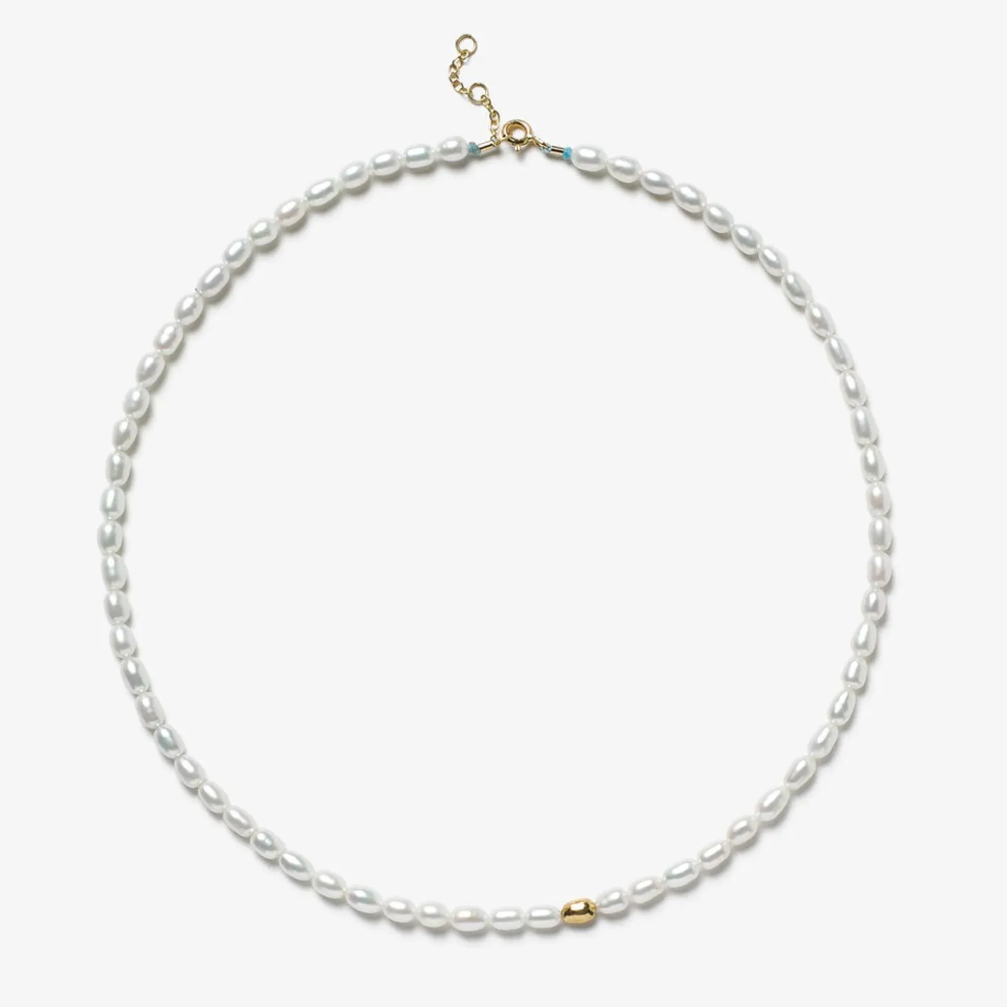 Vianna - 18Ct Gold, Large White Pearl And Large Gold Bead Necklace^The Alkemistry Outlet