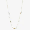 Vianna - 18Ct Gold, White Pearl And Gold Bead Chain Necklace^The Alkemistry New