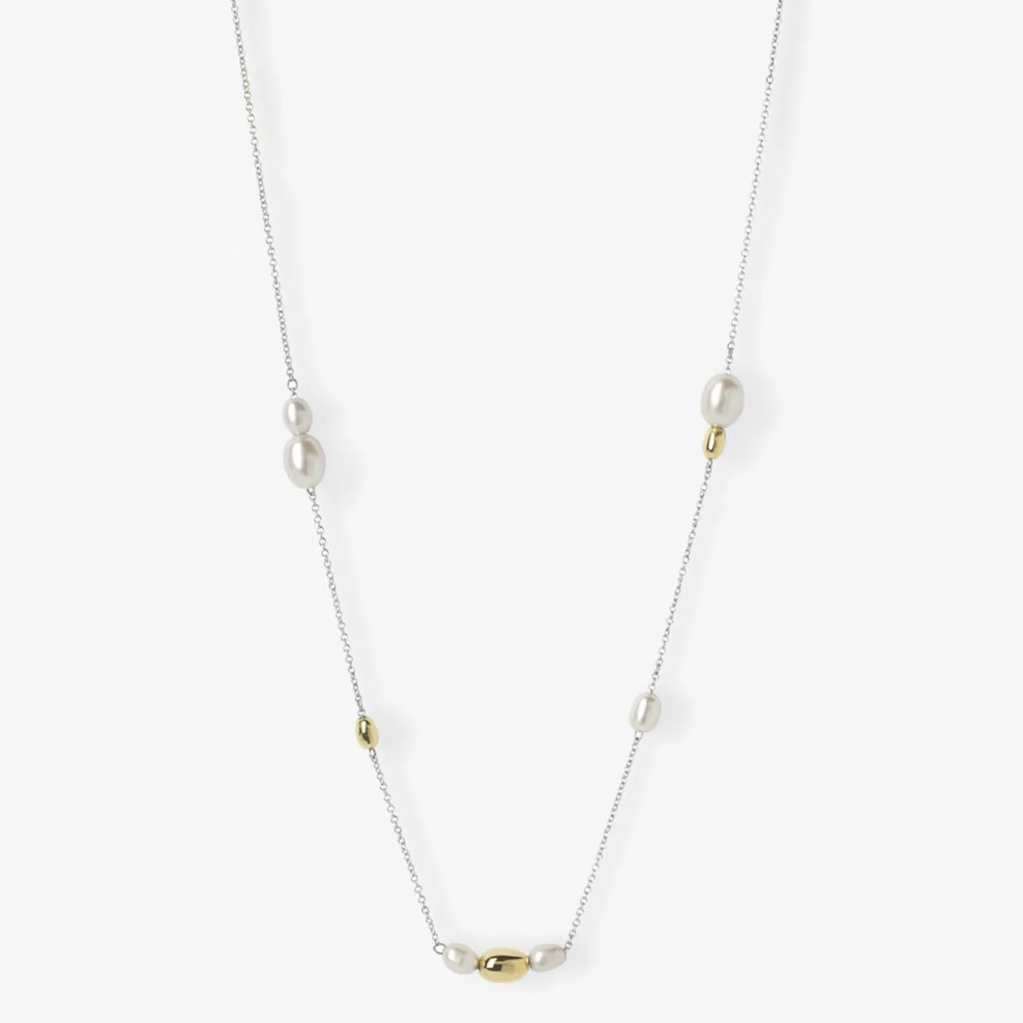 Vianna - 18Ct Gold, White Pearl And Gold Bead Necklace^The Alkemistry Flash Sale