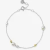Vianna - 18Ct Gold, White Pearl And Gold Bead Chain Bracelet^The Alkemistry New
