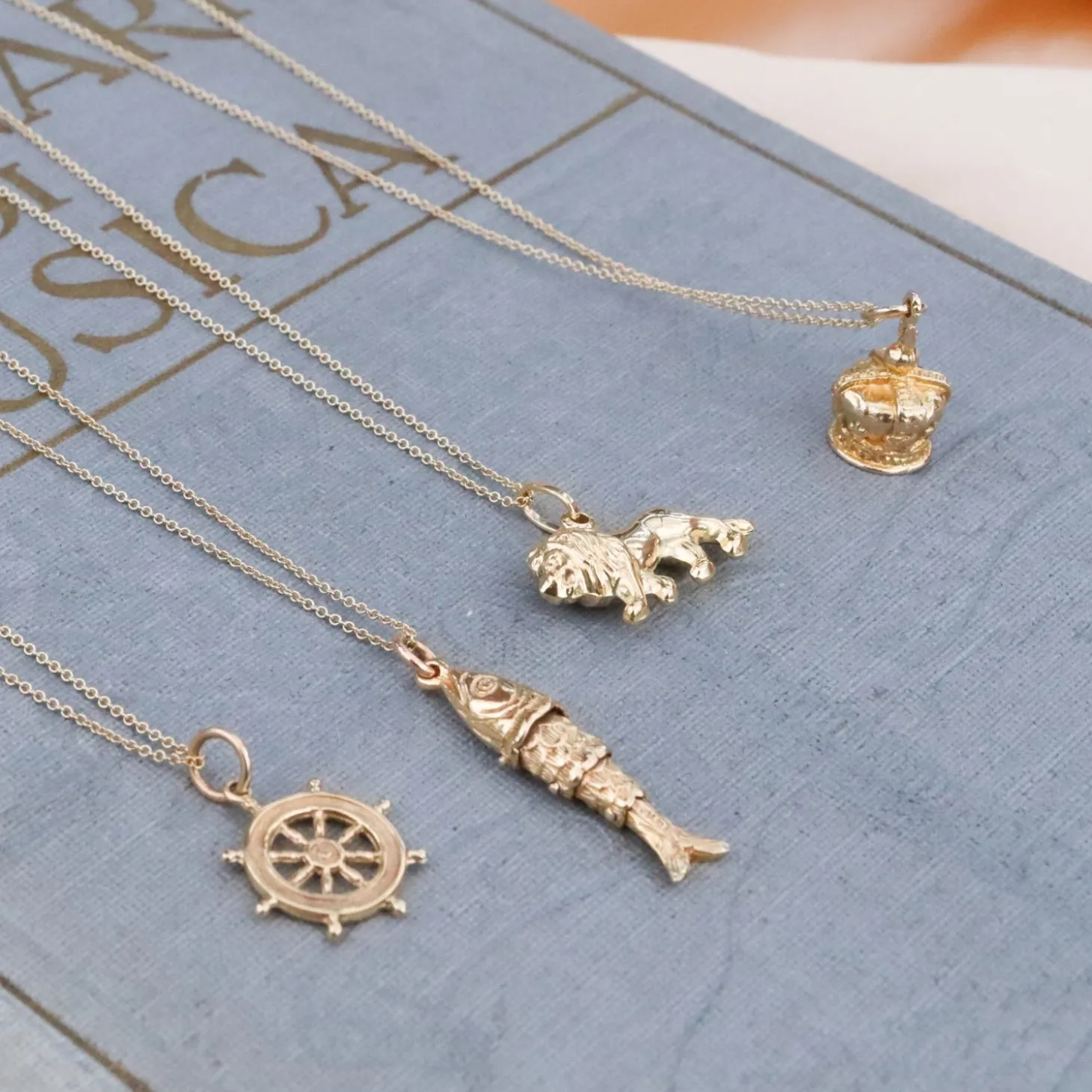 Vintage - 18Ct Gold, Nautical Wheel Charm Necklace Circa 1968^The Alkemistry Best Sale