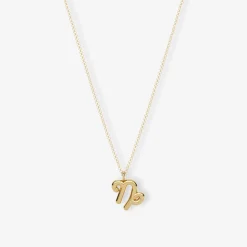 Zodiac - 18Ct Gold, Star Sign Chain Pendant Necklace^The Alkemistry Discount