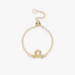 Zodiac - 18Ct Gold, Star Sign Chain Adjuster Ring^The Alkemistry Best