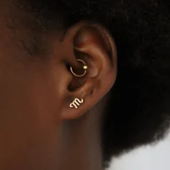Zodiac - 18Ct Gold, Star Sign Earring (Single)^The Alkemistry Online