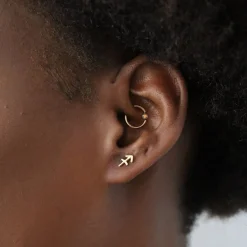 Zodiac - 18Ct Gold, Star Sign Earring (Single)^The Alkemistry Shop