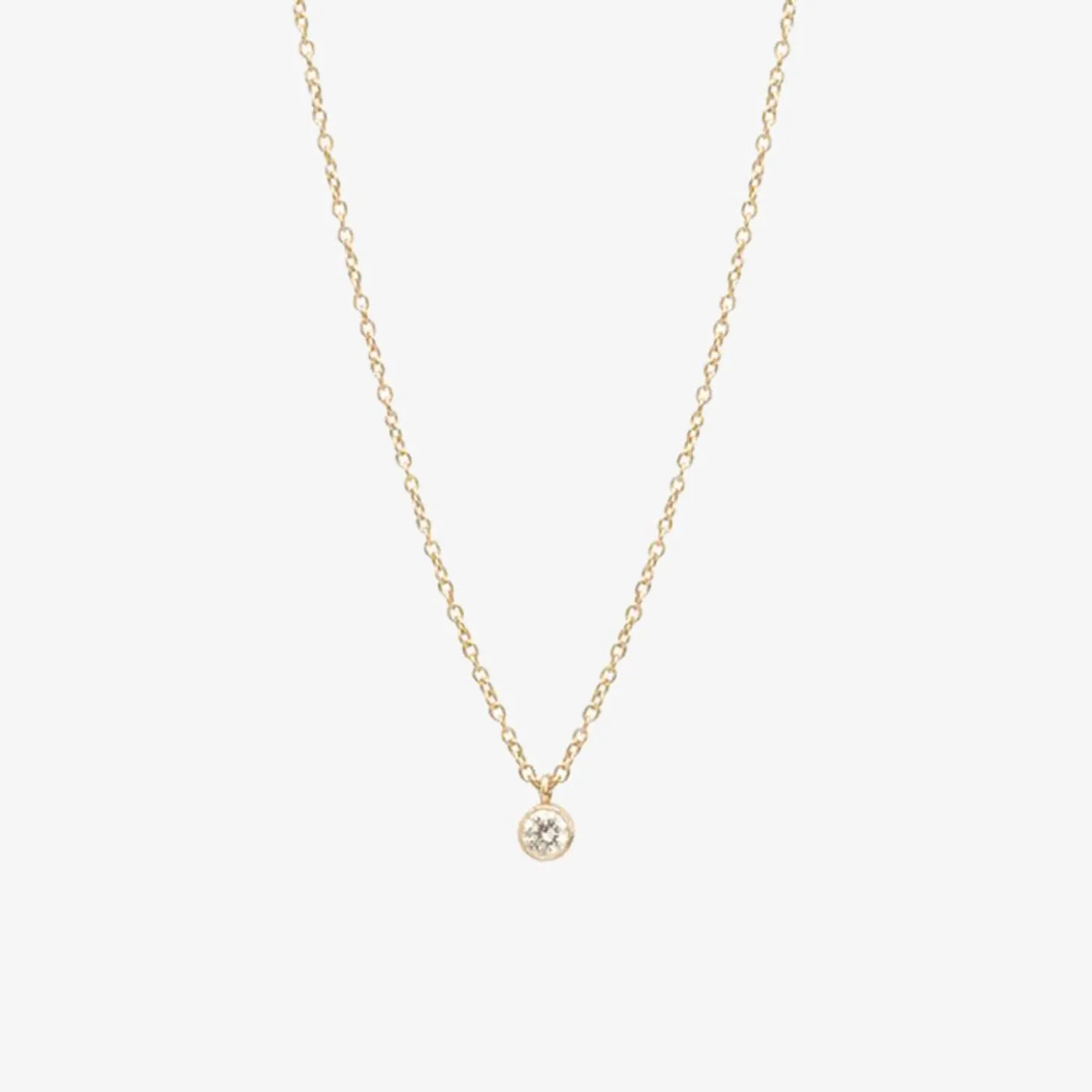 Zoe Chicco 14Ct Gold And Diamond Single Drop Necklace^The Alkemistry Cheap
