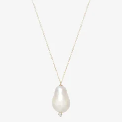 Zoe Chicco 14Ct Yellow Gold Pearl And Diamond Pendant^The Alkemistry Shop