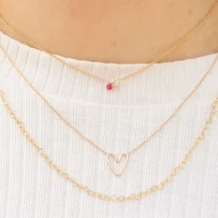 Zoe Chicco 14Ct Yellow Gold, Diamond And Pink Sapphire Necklace^The Alkemistry Discount