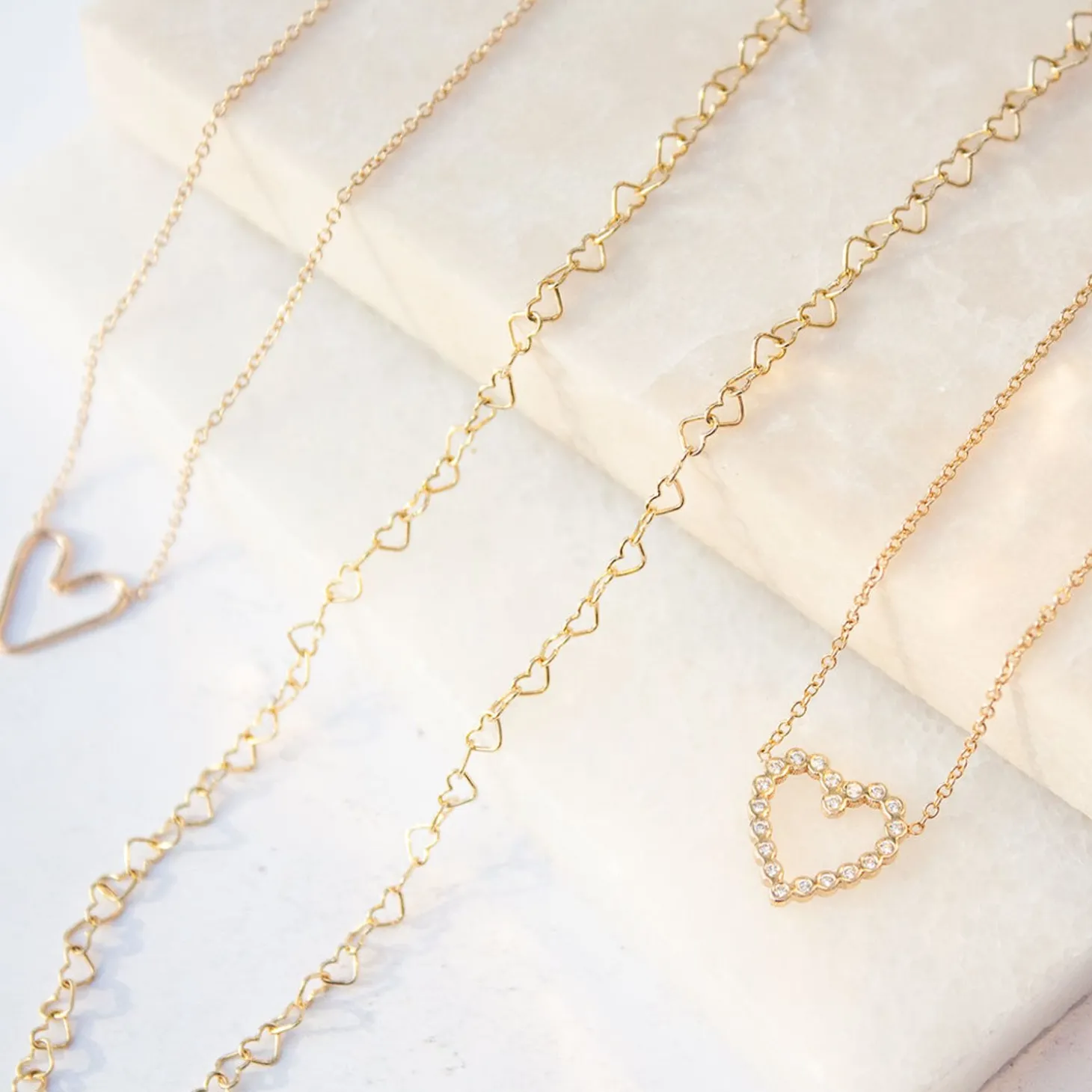 Zoe Chicco 14Ct Yellow Gold And Diamond Small Heart Necklace^The Alkemistry Shop