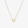 Zoe Chicco 14Ct Yellow Gold And Diamond Open Centre Bar Necklace^The Alkemistry Outlet