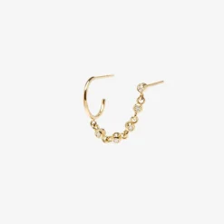 Zoe Chicco 14Ct Yellow Gold Double Hoops (Single)^The Alkemistry Best
