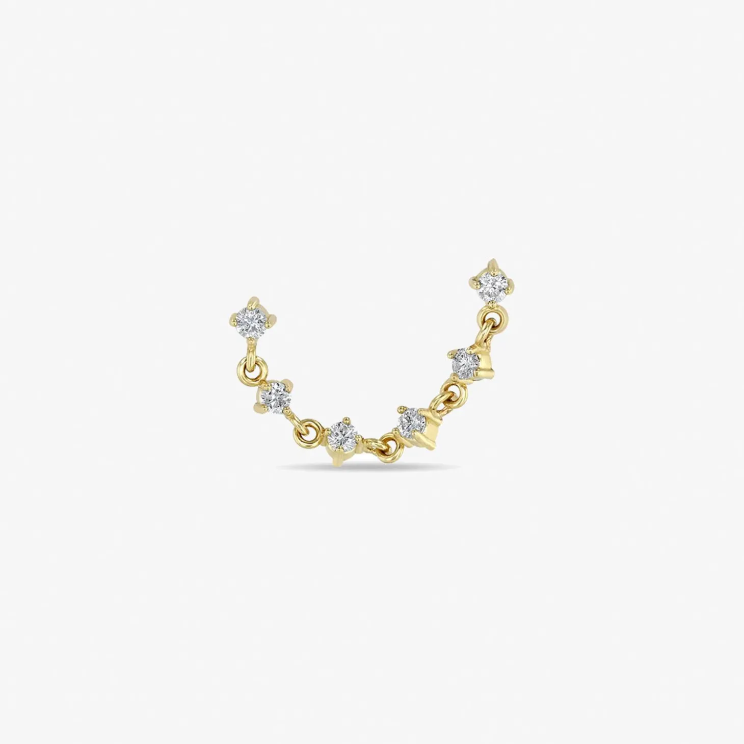 Zoe Chicco 14Ct Yellow Gold And Diamond Double Stud (Single)^The Alkemistry Hot